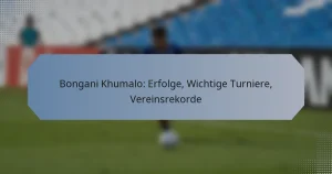 Bongani Khumalo: Erfolge, Wichtige Turniere, Vereinsrekorde